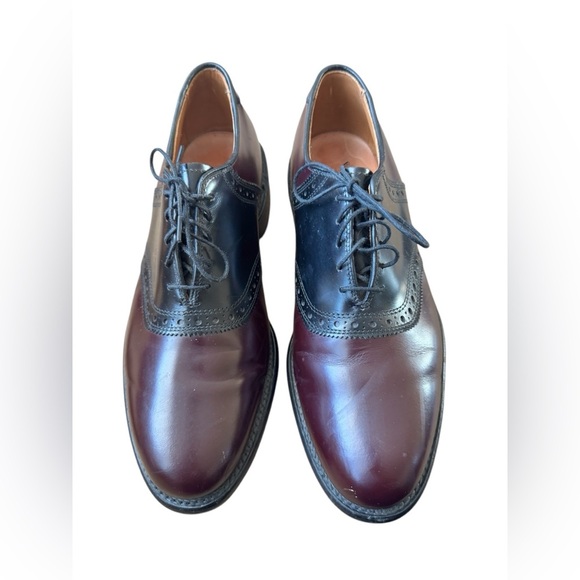 Allen Edmonds Polo size  Burgundy and Black size 8 D - Picture 1 of 16